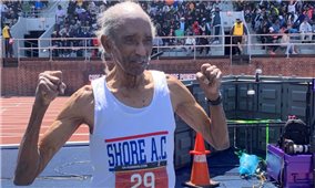 Cựu chiến binh 100 tuổi phá kỷ lục thế giới nội dung chạy 100m
