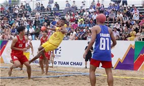 SEA Games 31: Bóng ném bãi biển Việt Nam thắng kịch tính Thái Lan