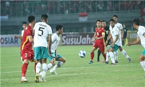 U19 Việt Nam bất phân thắng bại với chủ nhà Indonesia