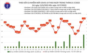 Ngày 13/7: Việt Nam có 1.001 ca mắc COVID-19 và 5.083 ca khỏi bệnh