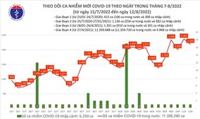 Ngày 12/8: Việt Nam có 2.192 ca mắc COVID-19 và 5.897 ca khỏi bệnh