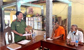 Hiệu quả từ mô hình “Cơ sở thờ tự, tự quản về an ninh trật tự” trong vùng đồng bào Khmer