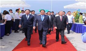 Thủ tướng Chính phủ Phạm Minh Chính dự Lễ khánh thành cao tốc Vân Đồn - Móng Cái