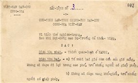 Sắc lệnh đặc biệt góp phần tạo nên thành công buổi Lễ Tuyên ngôn độc lập 2/9/1945