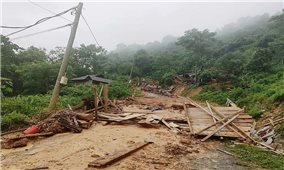 Huyện vùng cao Kỳ Sơn khẩn trương khắc phục hậu quả do lũ ống