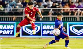 Giải giao hữu quốc tế - Hưng Thịnh 2022: Đội tuyển Việt Nam thắng dễ Singapore