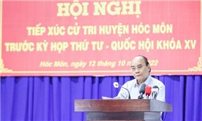 Chủ tịch nước Nguyễn Xuân Phúc: Lắng nghe cử tri, tháo gỡ kịp thời khó khăn, vướng mắc