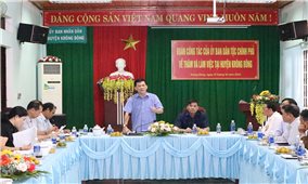 Đoàn công tác Ủy ban Dân tộc thăm và làm việc tại huyện Krông Bông