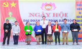 Nghệ An: Ngày hội Đại đoàn kết toàn dân tộc ở bản vùng cao Khe Kiền