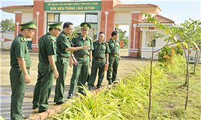 Cục Chính trị Bộ đội Biên phòng kiểm tra công tác chuẩn bị tiếp đoàn sĩ quan Campuchia