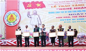 Lâm Đồng: Khai mạc Ngày hội Văn hóa các dân tộc huyện Di Linh và trao tặng danh hiệu “Nghệ nhân ưu tú”