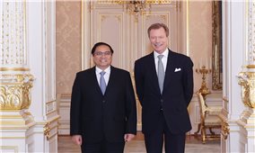 Thủ tướng Chính phủ Phạm Minh Chính hội kiến Đại Công tước Luxembourg Henri