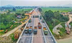 Cao tốc Bắc - Nam: Dự án Mai Sơn - Quốc lộ 45 tăng tốc hoàn thành thông xe vào 30/4