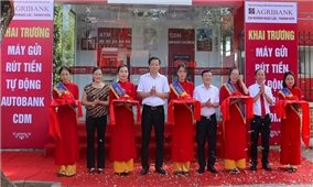 Huyện miền núi đầu tiên của Thanh Hóa có máy gửi, rút tiền tự động CDM