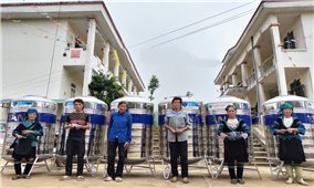 Hỗ trợ bồn chứa nước cho hộ nghèo theo Chương trình MTQG 1719