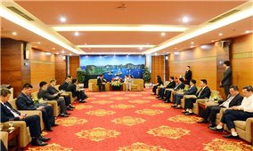 Lãnh đạo tỉnh Quảng Ninh tiếp xã giao Đoàn đại biểu Ủy ban Liên hợp biên giới đất liền Việt Nam - Trung Quốc