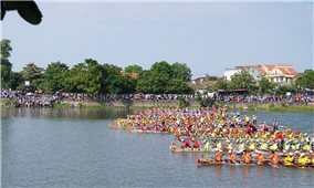 Quảng Bình: Gần 1.300 vận động viên tranh tài trong ngày hội đua thuyền mừng Tết Độc lập