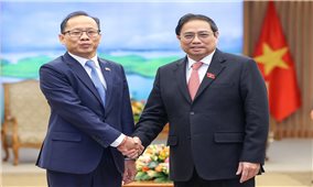 Thủ tướng Phạm Minh Chính tiếp Đại sứ Campuchia kết thúc nhiệm kỳ công tác