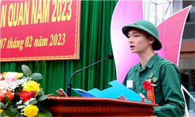 Hà Tĩnh: 1.445 thanh niên lên đường nhập ngũ