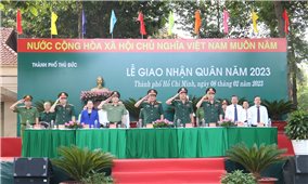 TP. Hồ Chí Minh: Hàng ngàn thanh niên hăng hái lên đường nhập ngũ