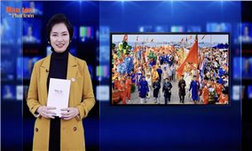 Hoa hậu các dân tộc Việt Nam năm 2022 tham gia dẫn chương trình “Tin trong ngày” của Báo Dân tộc và Phát triển