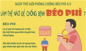 Ngày Thế giới phòng chống béo phì 4/3: Làm thế nào để chống bệnh béo phì?