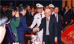 Tổng Bí thư Nguyễn Phú Trọng dự Lễ kỷ niệm 75 năm Công an nhân dân học tập, thực hiện Sáu điều Bác Hồ dạy