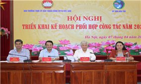 Đẩy mạnh công tác phối hợp giữa Ủy ban Trung ương Mặt trận Tổ quốc Việt Nam và Ủy ban Dân tộc