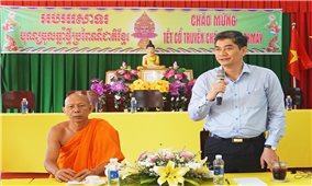 Ủy ban Dân tộc chúc mừng Chôl Chnăm Thmây 2023 tại tỉnh Kiên Giang