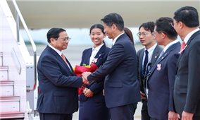 Thủ tướng Phạm Minh Chính tới Hiroshima bắt đầu dự Hội nghị Thượng đỉnh G7 và làm việc tại Nhật Bản