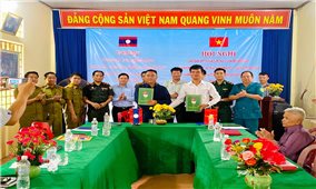 Kết nghĩa bản - bản, tô thắm thêm tình đoàn kết Việt - Lào