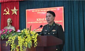 Bồi dưỡng kiến thức dân tộc cho sĩ quan, quân nhân chuyên nghiệp Biên phòng tỉnh Quảng Ninh năm 2023