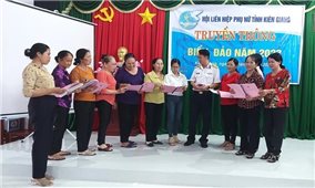 Hội LHPN tỉnh Kiên Giang tích cực tuyên truyền về biển, đảo