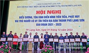 Thành phố Lạng Sơn: Biểu dương, tôn vinh Người có uy tín trong cộng đồng