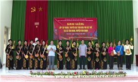 Văn Quan (Lạng Sơn): Tập huấn, truyền dạy văn hóa phi vật thể cho 40 học viên người Tày