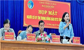 Cà Mau: Ban Dân tộc tỉnh tổ chức Họp mặt Người có uy tín trong đồng bào DTTS