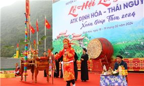 Sôi nổi Khai hội Lồng tồng ATK Định Hóa Xuân Giáp Thìn 2024