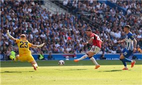 Ngoại hạng Anh: Siêu phẩm của Hojlund giúp Man United đánh bại Brighton