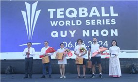 Hấp dẫn Giải thi đấu Teqball thế giới năm 2024 tại Bình Định