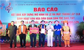 Ra mắt Câu lạc bộ sinh hoạt văn hóa dân gian dân tộc Dao, Tày ở Ái Quốc