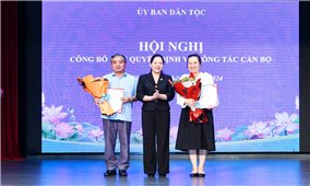 Ủy ban Dân tộc tổ chức Hội nghị công bố quyết định về công tác cán bộ