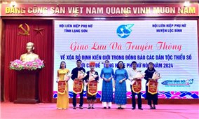 Hội Liên hiệp Phụ nữ Lạng Sơn giao lưu và truyền thông về xóa bỏ định kiến giới trong đồng bào DTTS