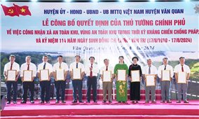 Văn Quan (Lạng Sơn): Đón nhận Quyết định công nhận xã An toàn khu, vùng An toàn khu