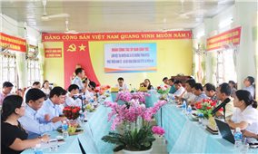 Đoàn công tác của Ủy ban Dân tộc làm việc với UBND huyện Bác Ái, tỉnh Ninh Thuận