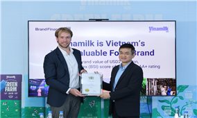Vinamilk gia nhập nhóm 5% thương hiệu mạnh nhất toàn cầu