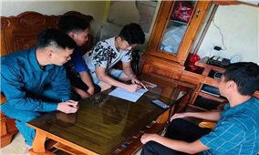 Thanh niên vùng cao Ba Chẽ hào hứng viết đơn tình nguyện nhập ngũ