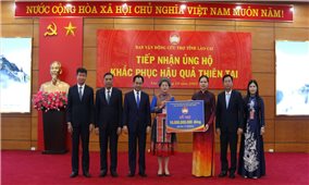 Ủy ban Trung ương Mặt trận Tổ quốc Việt Nam hỗ trợ Lào Cai 10 tỷ đồng khắc phục hậu quả mưa lũ