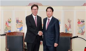 Chủ tịch nước Lương Cường tiếp Thị trưởng thành phố Busan, Hàn Quốc