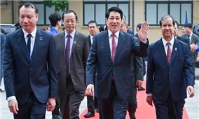 Chủ tịch nước Lương Cường dự Lễ kỷ niệm Ngày Nhà giáo Việt Nam và Đại hội Thi đua yêu nước ngành Giáo dục