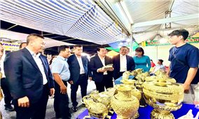 Hơn 200 gian hàng hội tụ tại Hội chợ thương mại OCOP biên giới Việt Nam - Campuchia